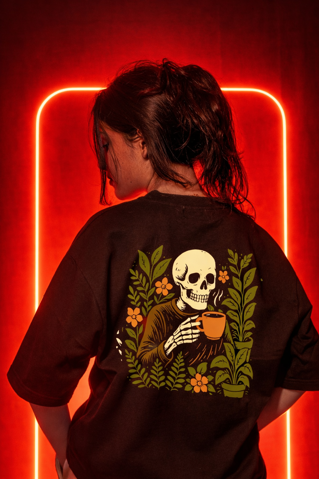 Oversized T-Shirt : COFFEE ADDICT