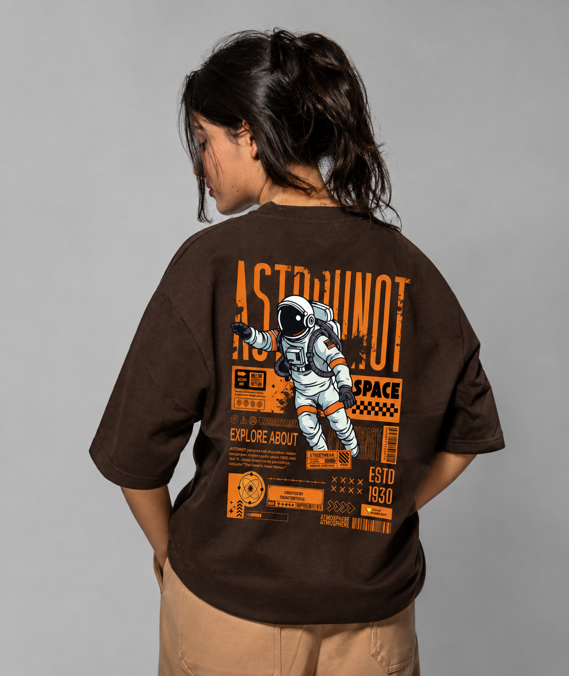 Oversized T-Shirt : SPACE PLANET