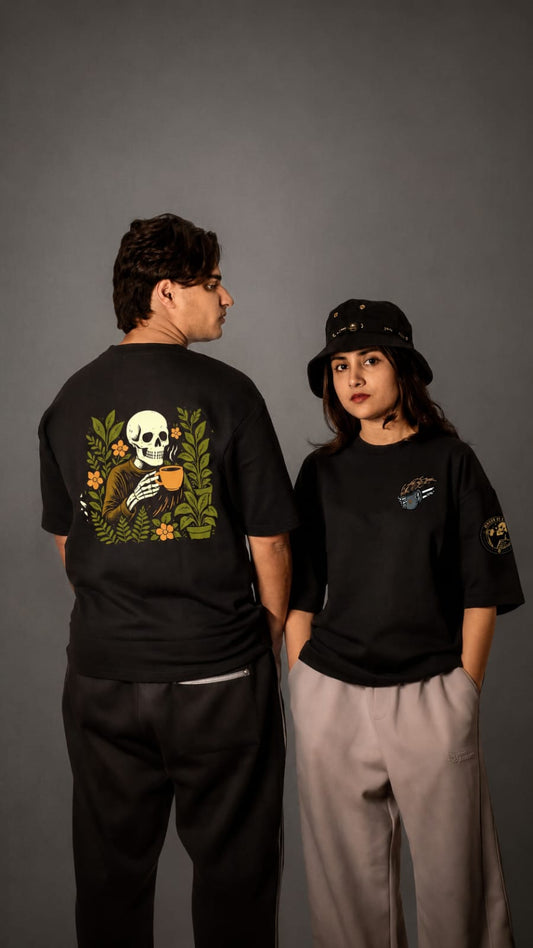 Oversized T-Shirt : COFFEE ADDICT