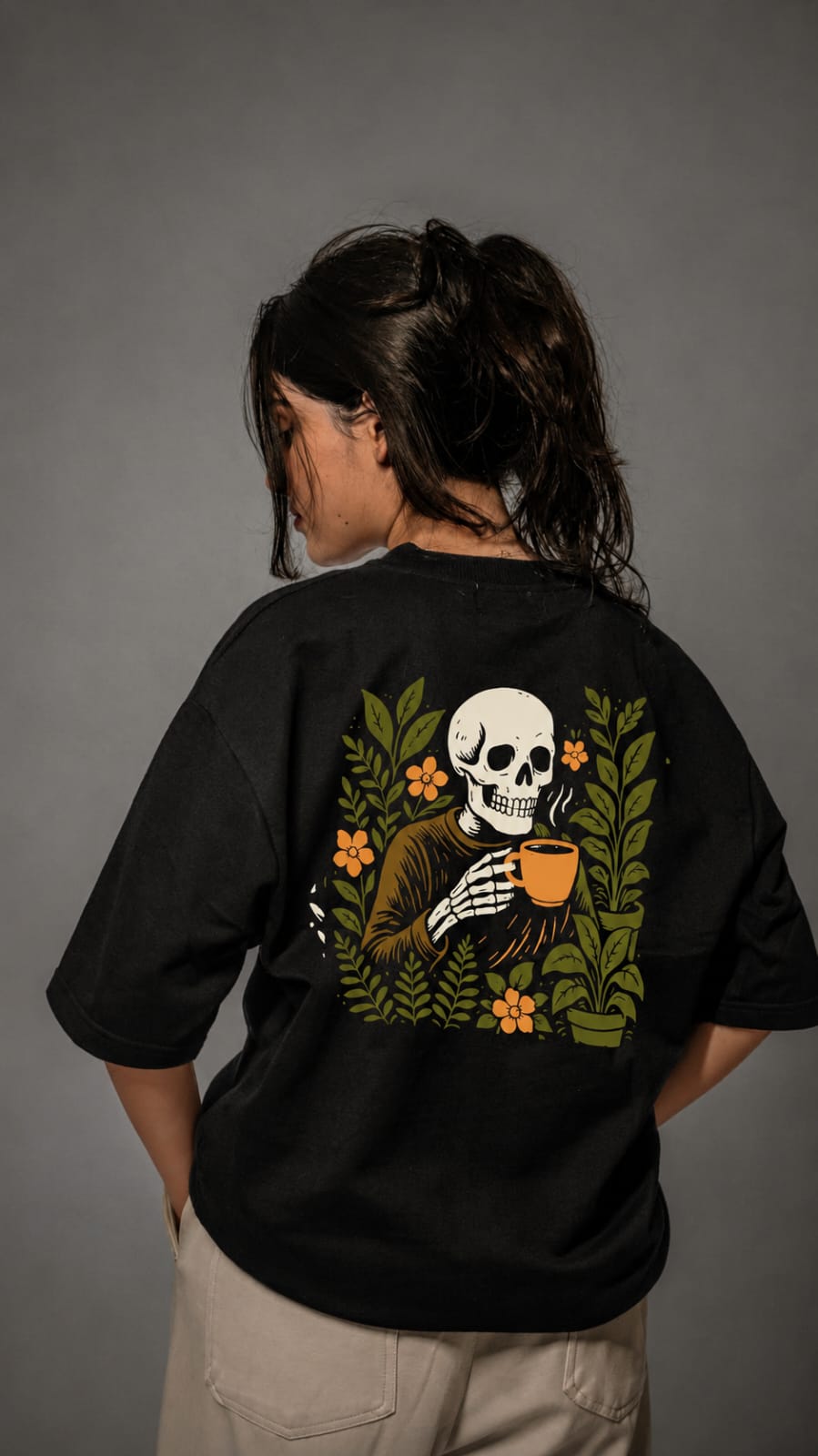 Oversized T-Shirt : COFFEE ADDICT