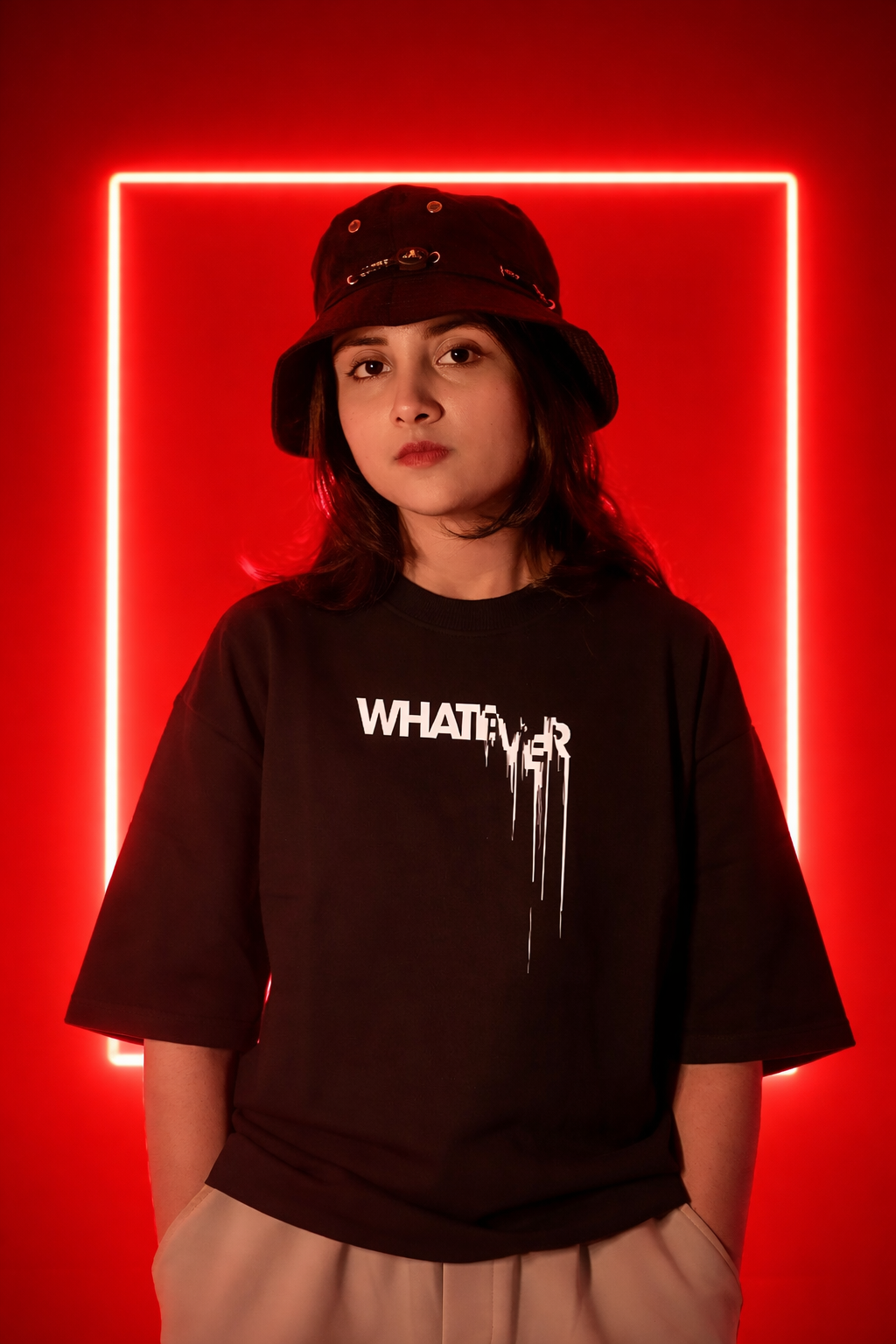 Oversized T-Shirt : WHATEVER