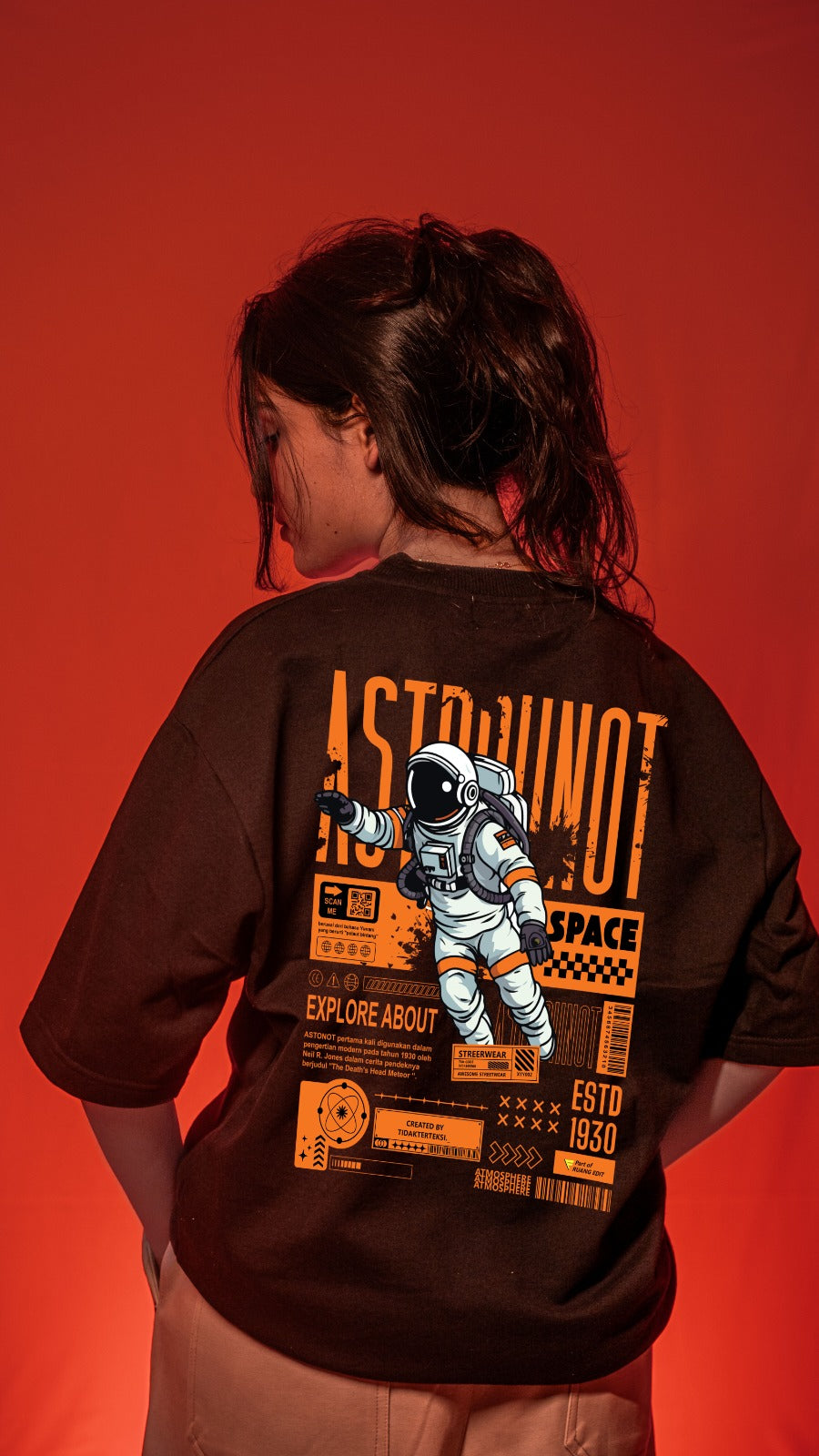 Oversized T-Shirt : SPACE PLANET