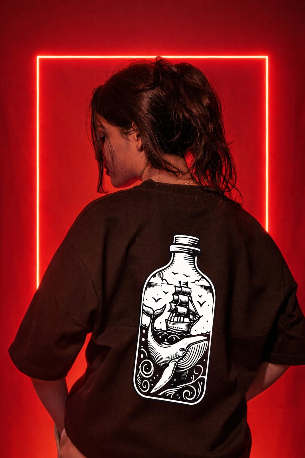 Oversized T-Shirt : WHALE