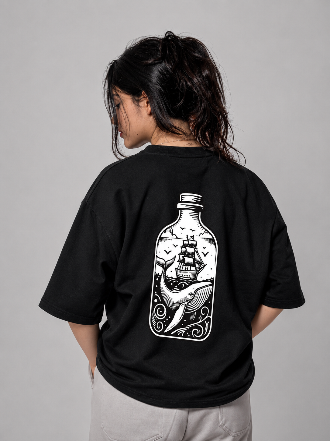 Oversized T-Shirt : WHALE