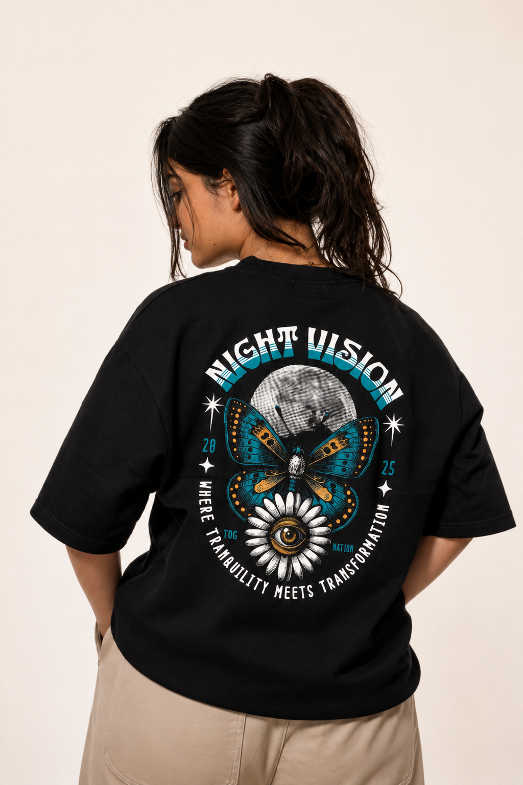 Oversized T-Shirt : NIGHT VISION